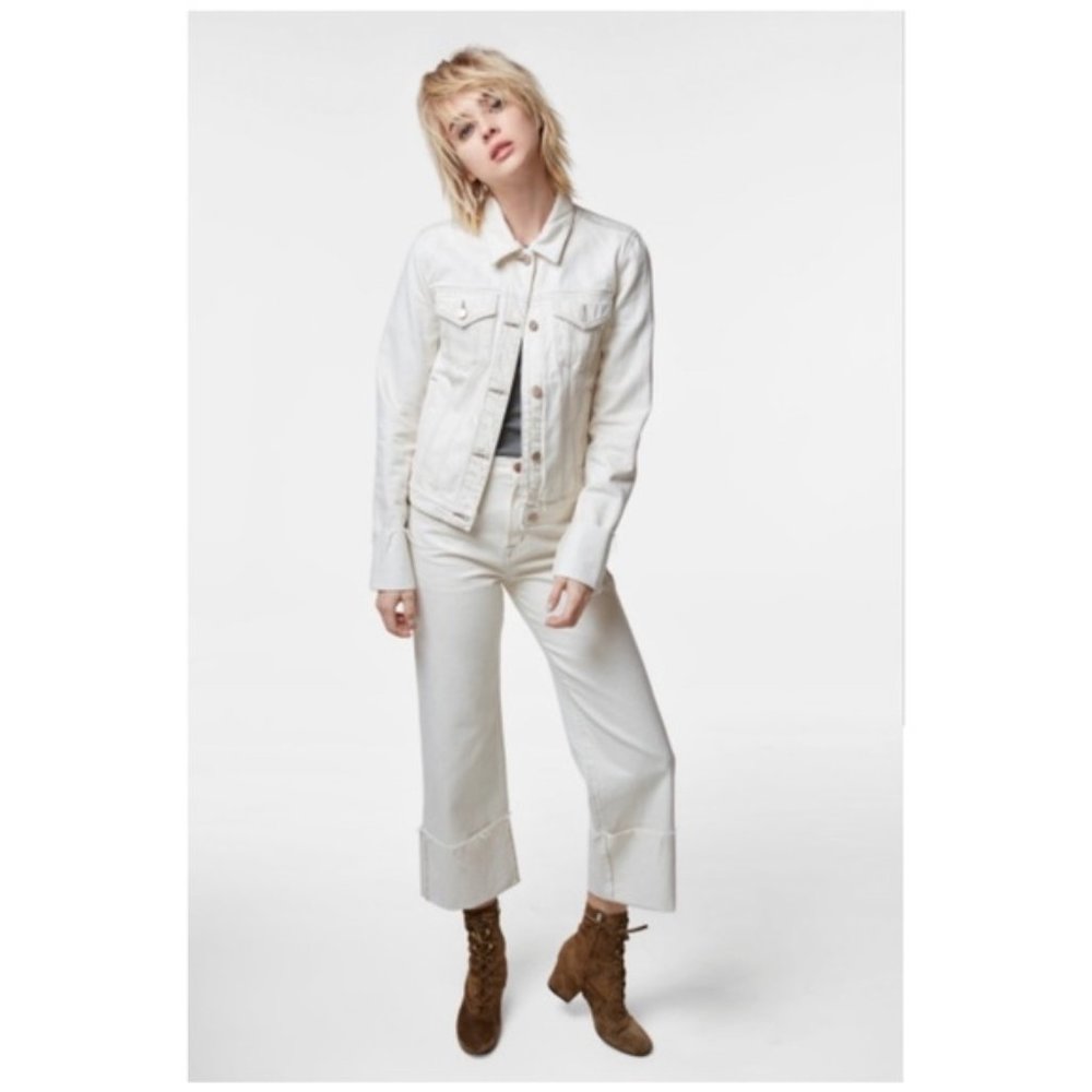 J Brand Joan High-Rise Wide-Leg Crop In Jeans